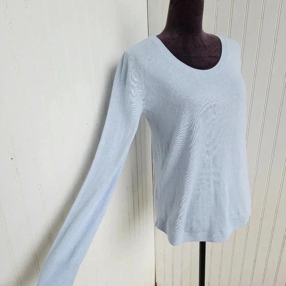LOFT Women's Blue Lightweight Sweater Womens Soft Stretch Business Casual Sz S - Picture 4 of 12
